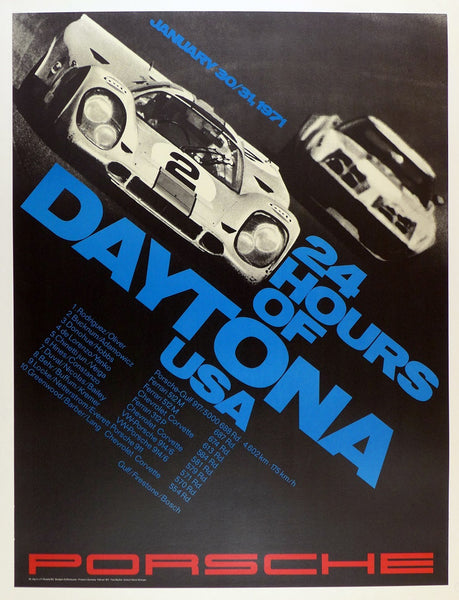 Poster 24 H Daytona USA 50cm x70cm