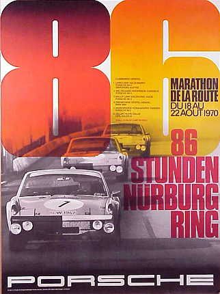 Poster 86 Stunden Nurburgring 50cm x70cm