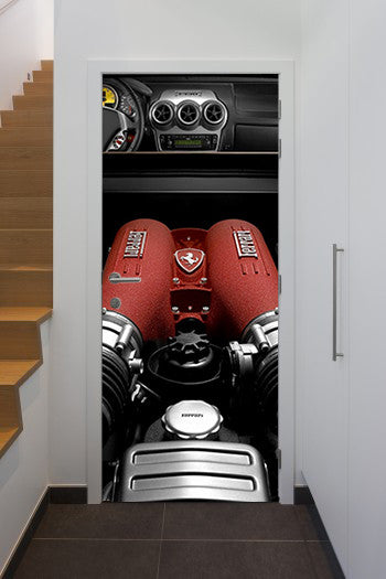 Doorwrap Ferrari engine