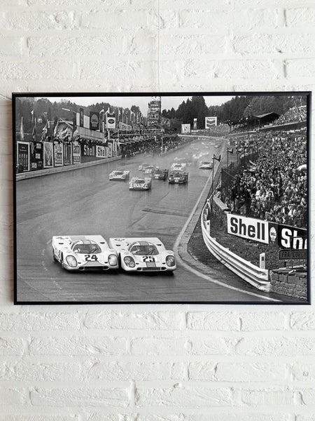 Porsche 917 track Francorchamps 1000km 1970 start